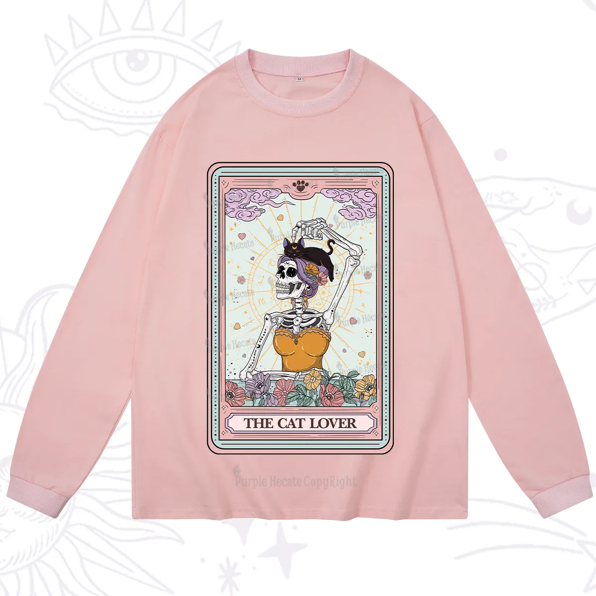 Purplehecate The Cat Lover Tarot Long Sleeve T-Shirt