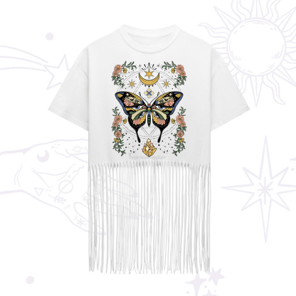 Purplehecate I Am Opening Fringe Hem T-Shirt