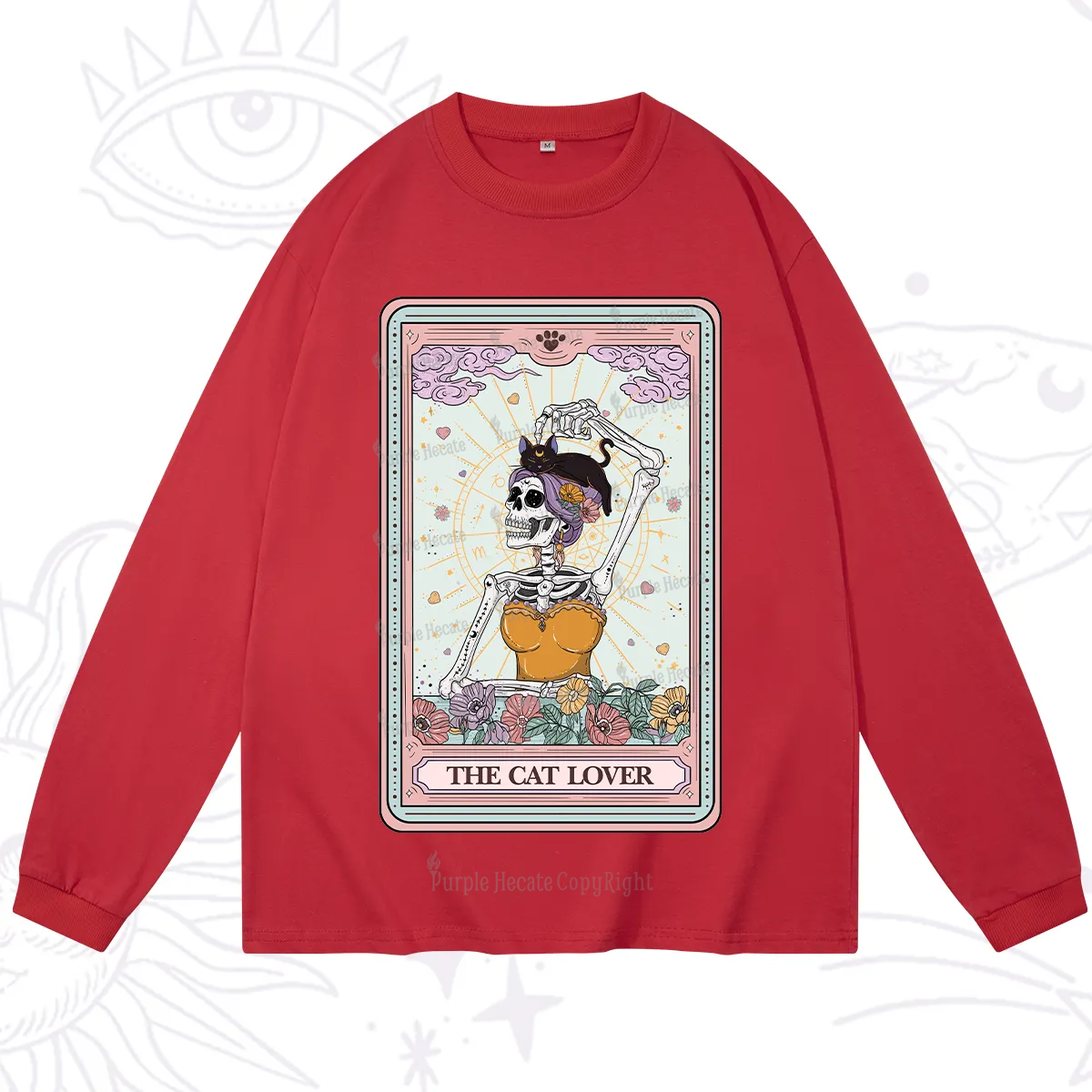 Purplehecate The Cat Lover Tarot Long Sleeve T-Shirt