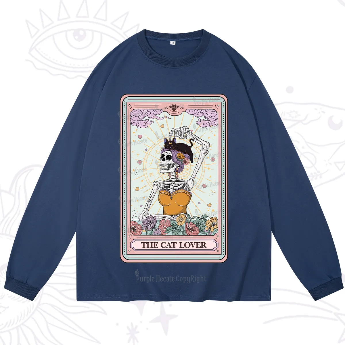 Purplehecate The Cat Lover Tarot Long Sleeve T-Shirt
