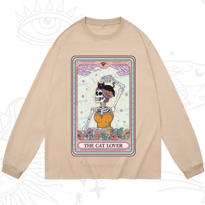 Purplehecate The Cat Lover Tarot Long Sleeve T-Shirt