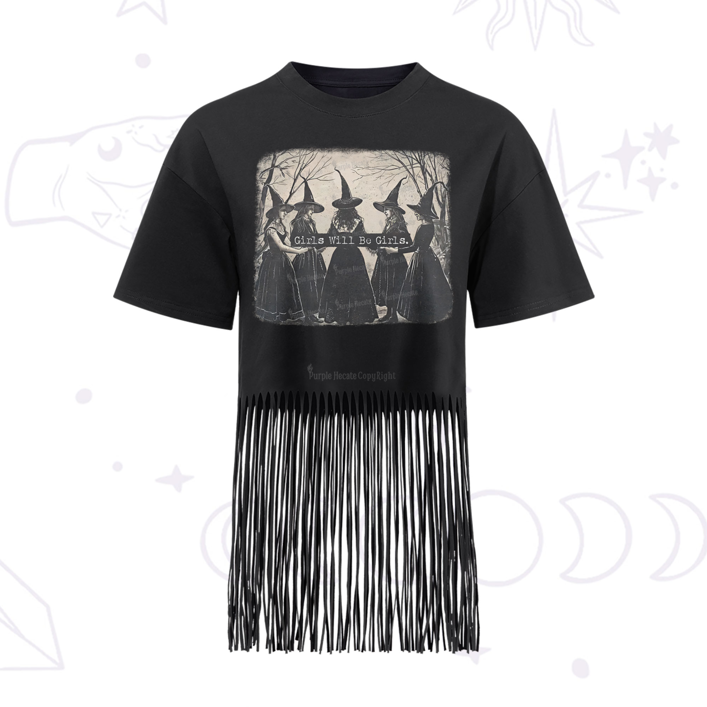 Purplehecate Girls Will Be Girls Witch T-Shirt