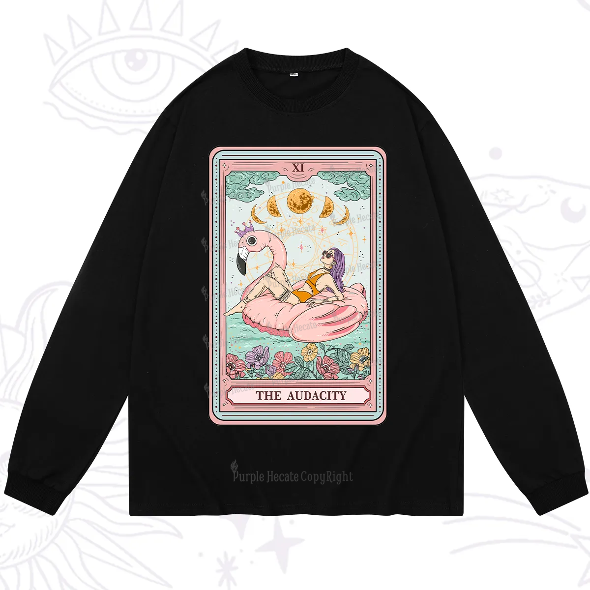 Purplehecate The Vacation Audacity Tarot Long Sleeve T-Shirt