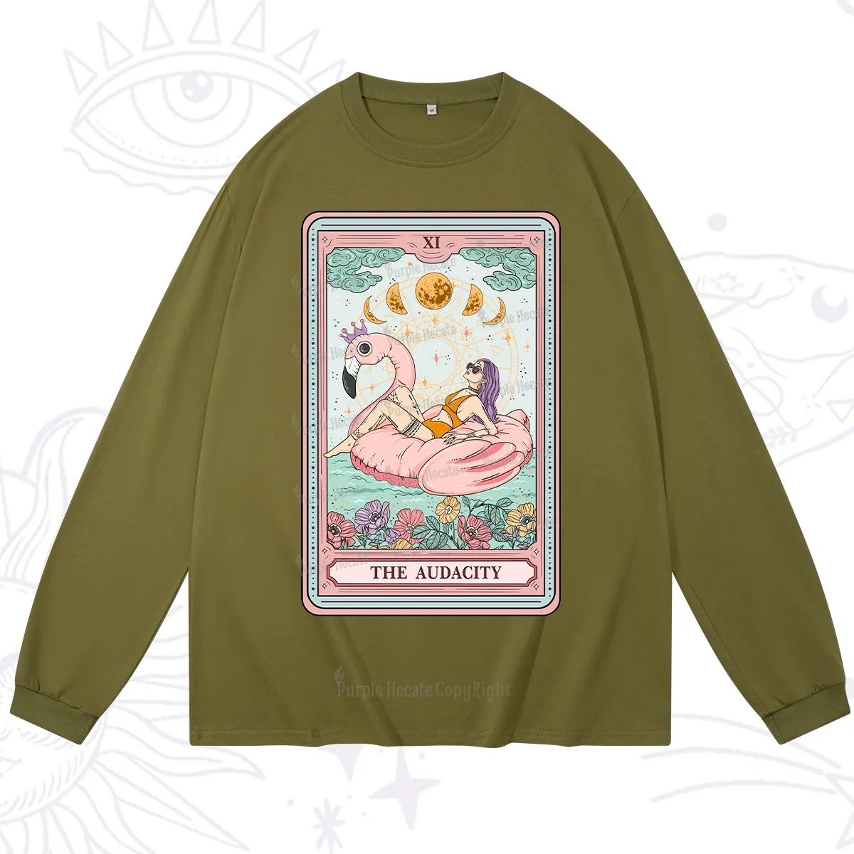 Purplehecate The Vacation Audacity Tarot Long Sleeve T-Shirt