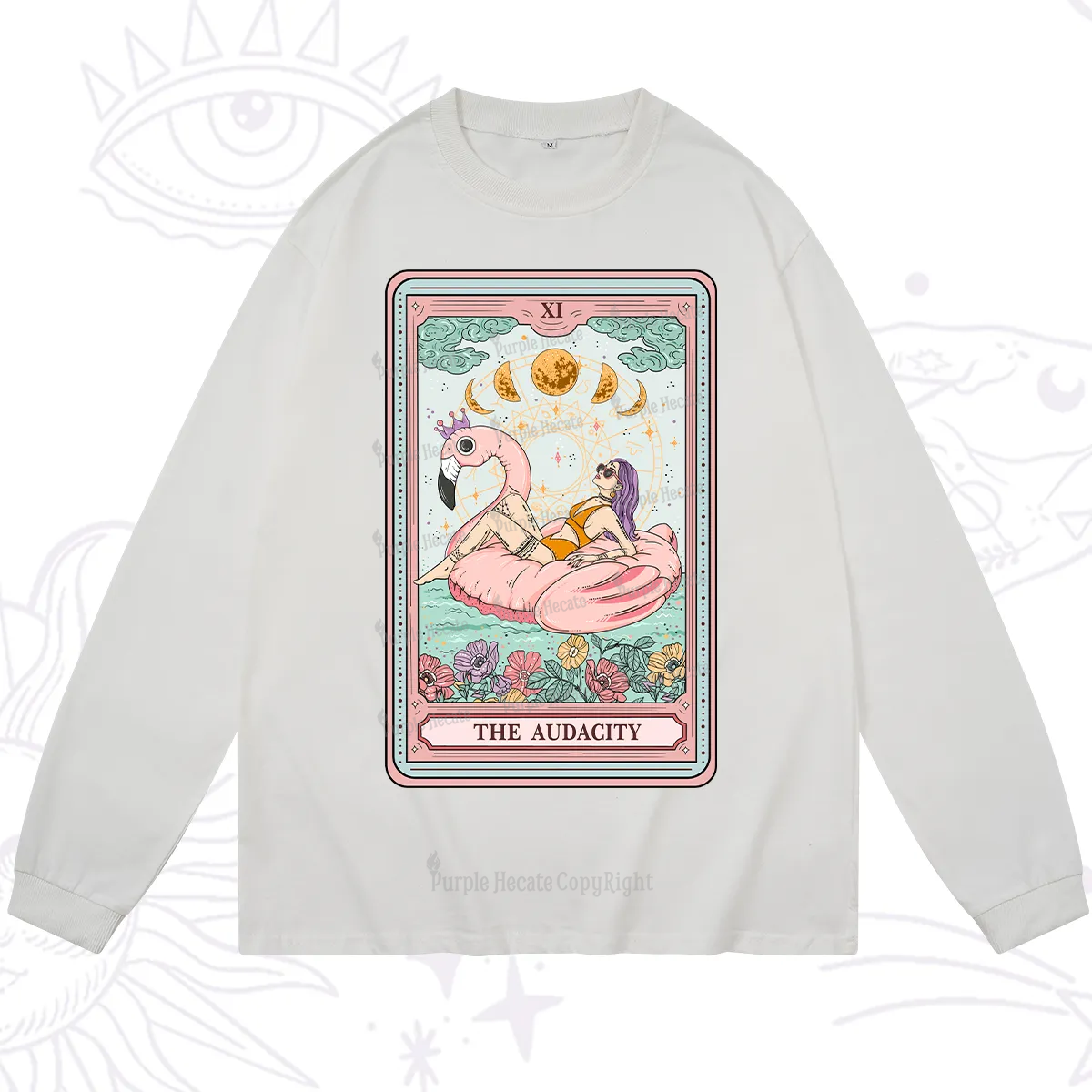 Purplehecate The Vacation Audacity Tarot Long Sleeve T-Shirt
