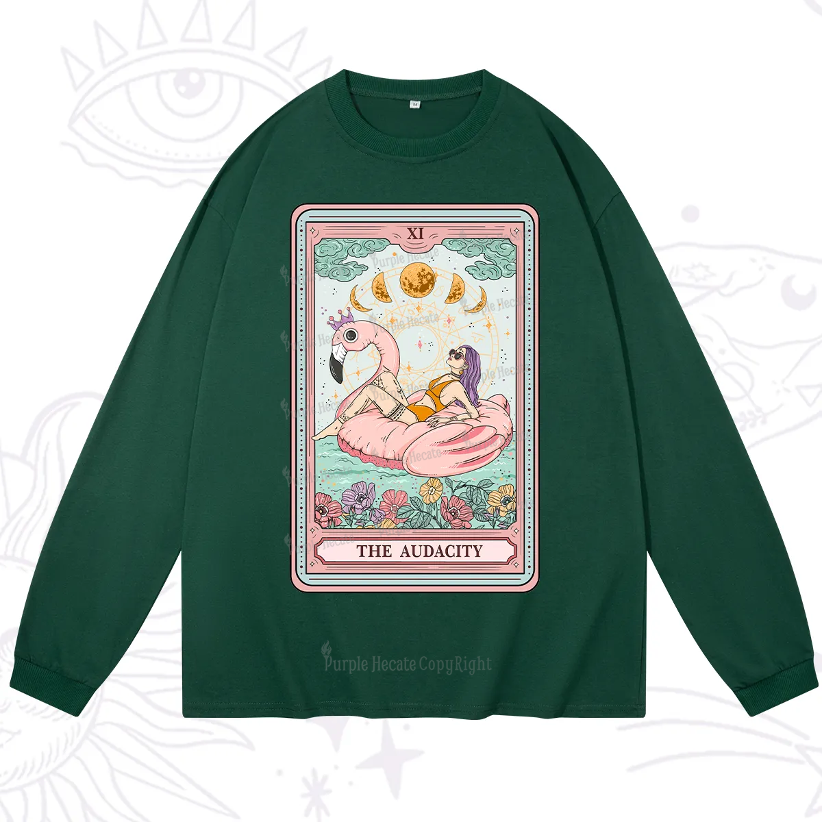 Purplehecate The Vacation Audacity Tarot Long Sleeve T-Shirt