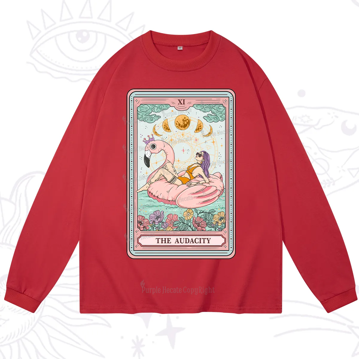 Purplehecate The Vacation Audacity Tarot Long Sleeve T-Shirt