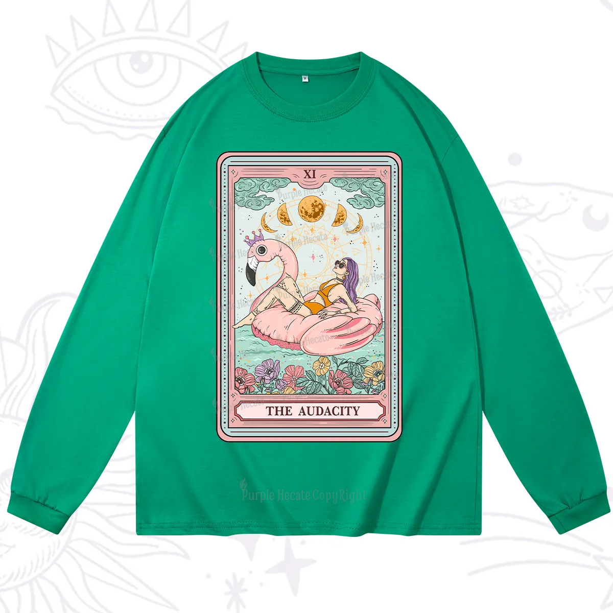 Purplehecate The Vacation Audacity Tarot Long Sleeve T-Shirt
