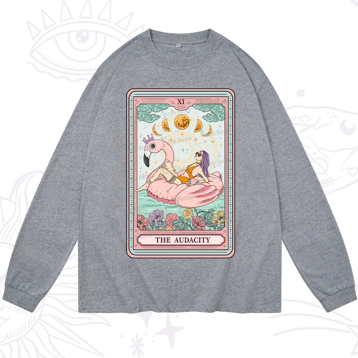 Purplehecate The Vacation Audacity Tarot Long Sleeve T-Shirt
