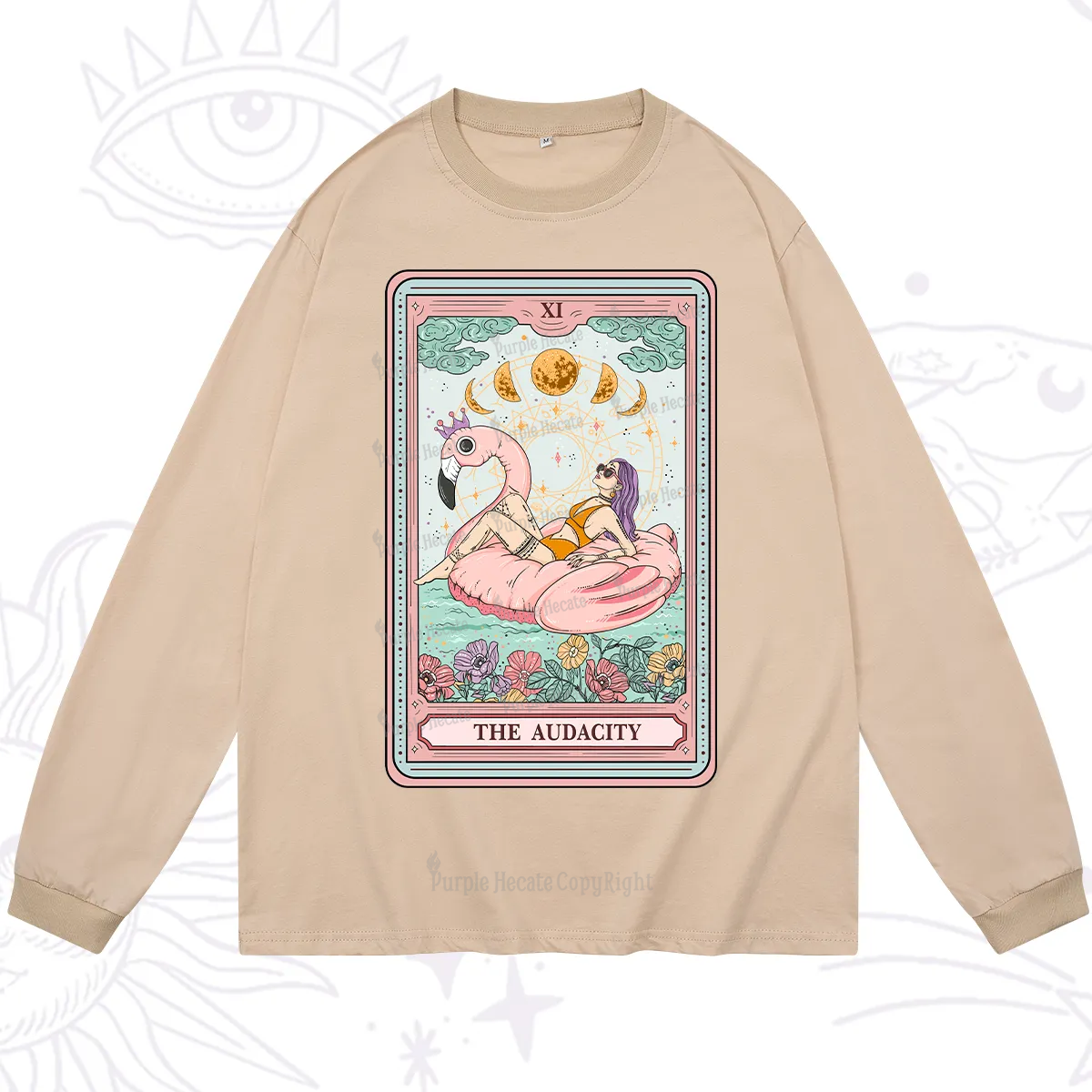 Purplehecate The Vacation Audacity Tarot Long Sleeve T-Shirt