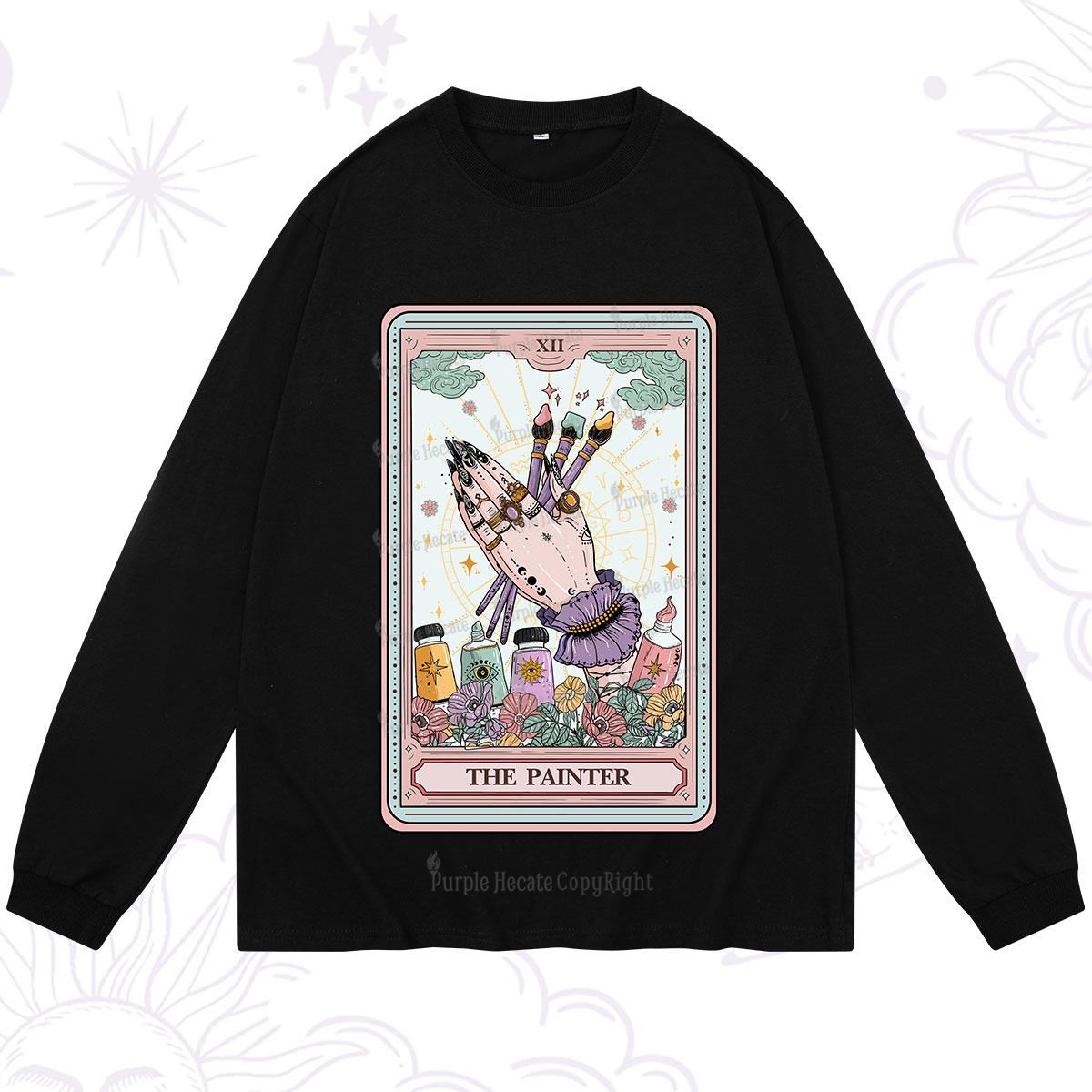 Purplehecate The Occult Painter Tarot Long Sleeve T-Shirt
