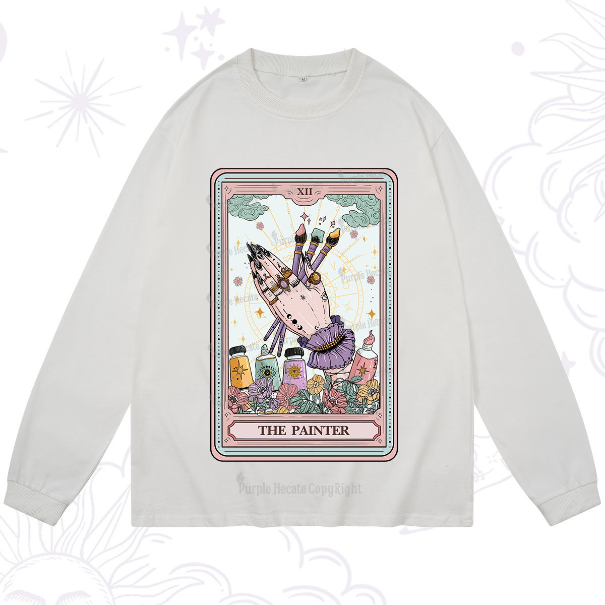 Purplehecate The Occult Painter Tarot Long Sleeve T-Shirt