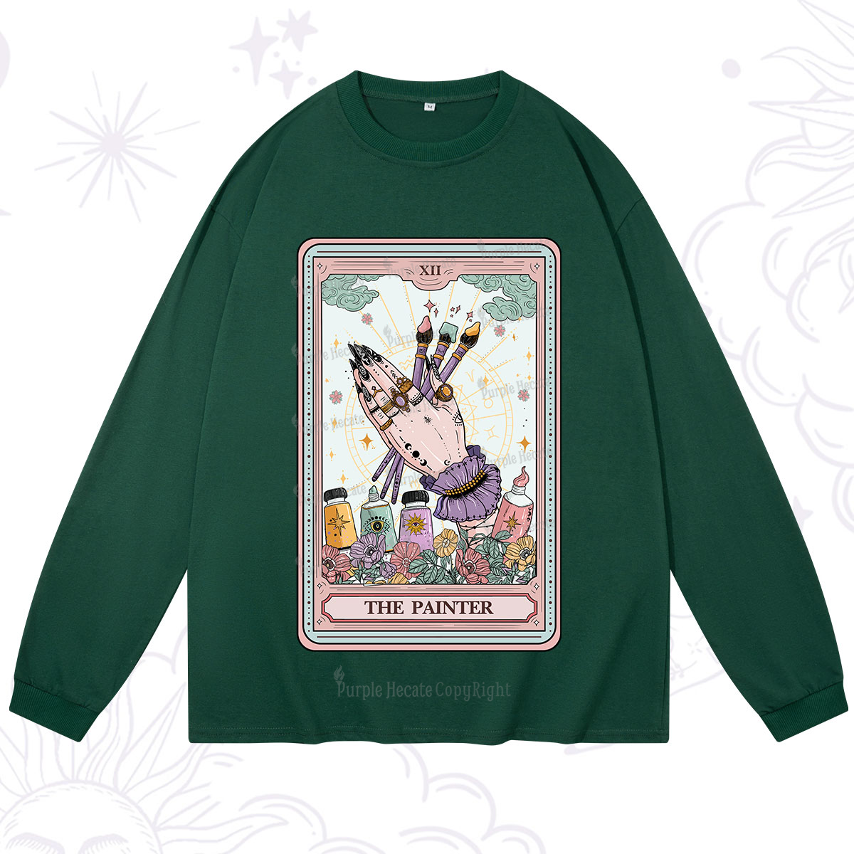 Purplehecate The Occult Painter Tarot Long Sleeve T-Shirt