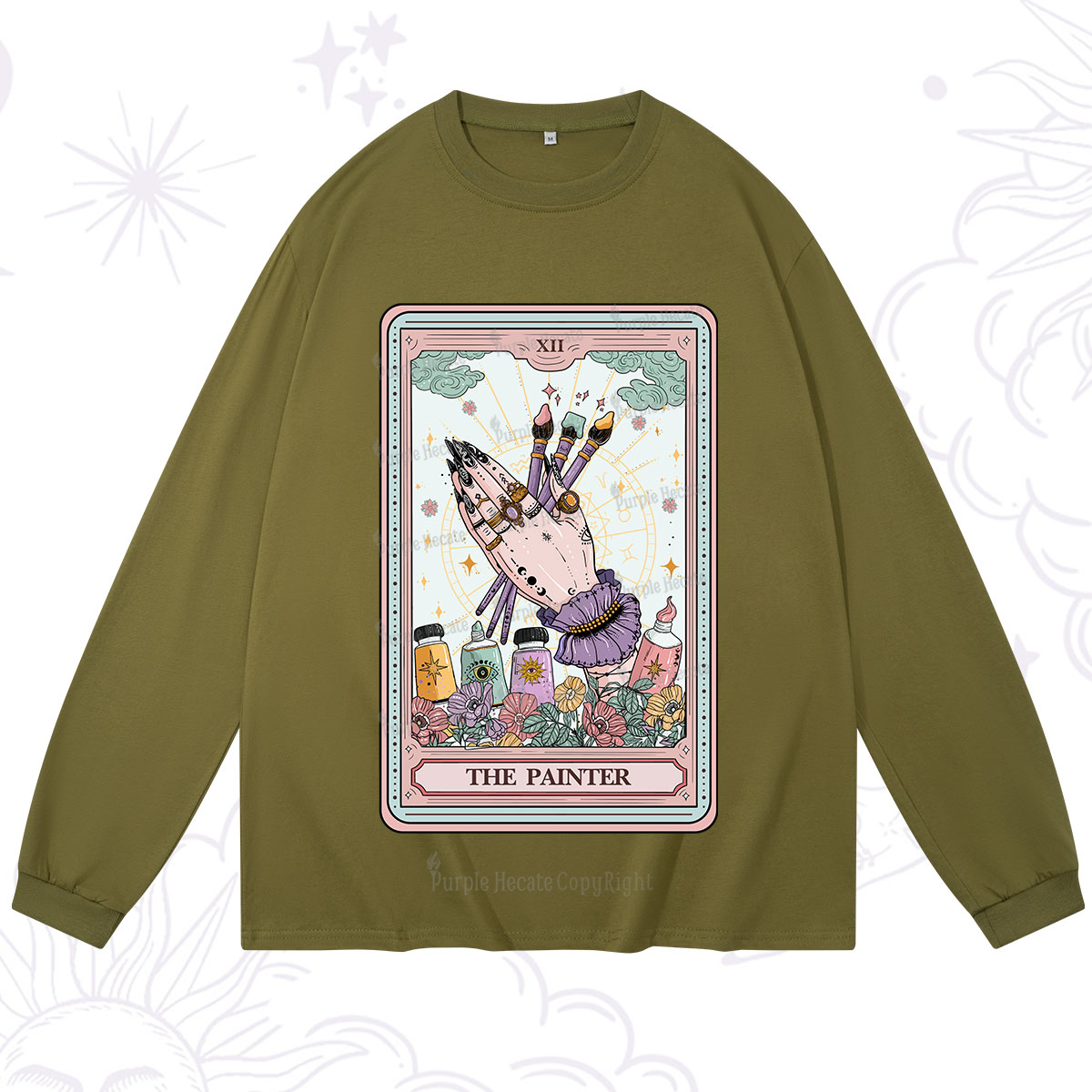 Purplehecate The Occult Painter Tarot Long Sleeve T-Shirt