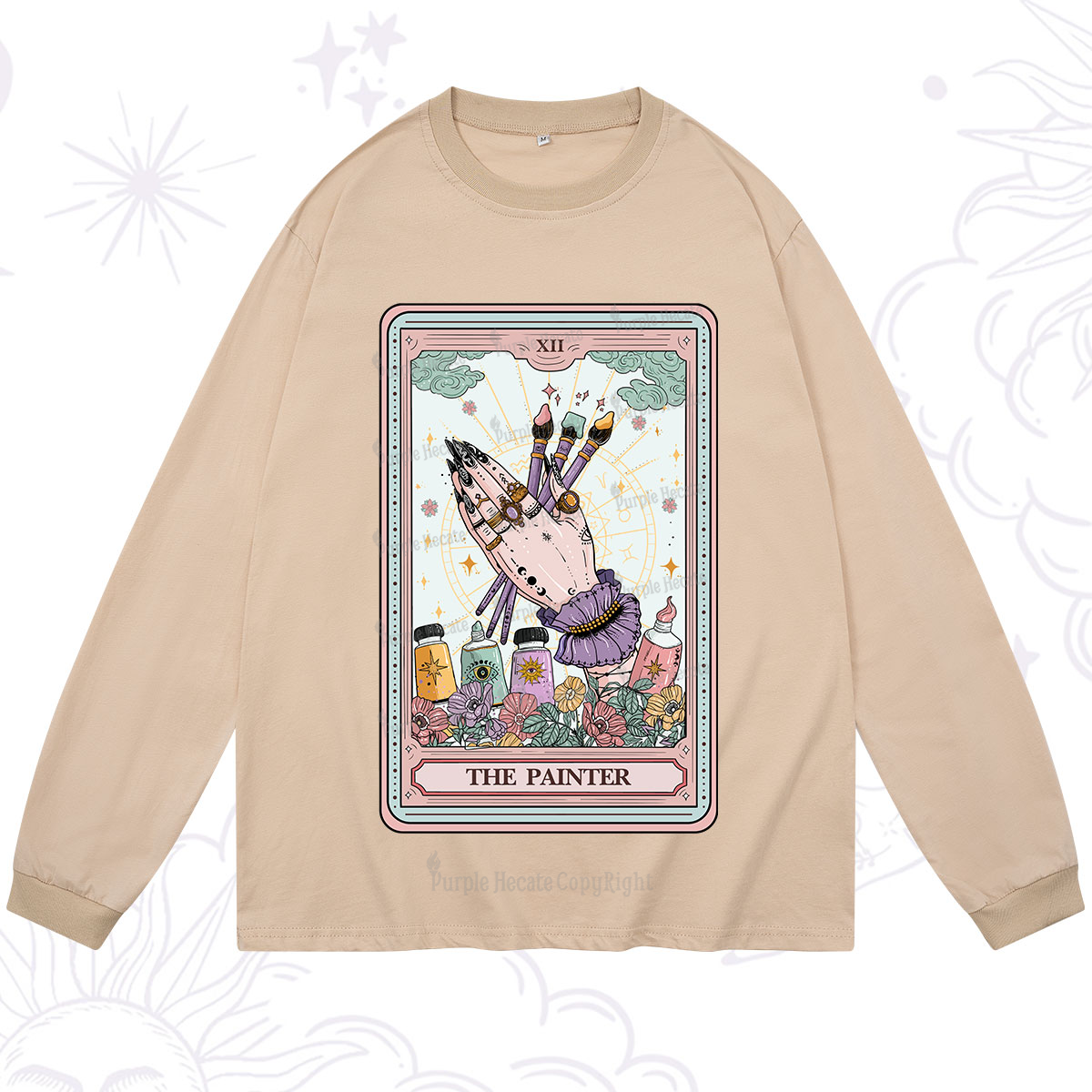 Purplehecate The Occult Painter Tarot Long Sleeve T-Shirt
