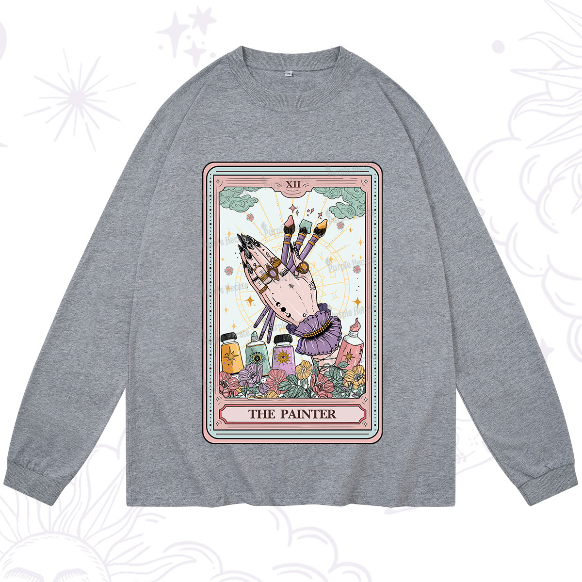 Purplehecate The Occult Painter Tarot Long Sleeve T-Shirt