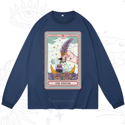 Purplehecate The Writer Tarot Long Sleeve T-Shirt
