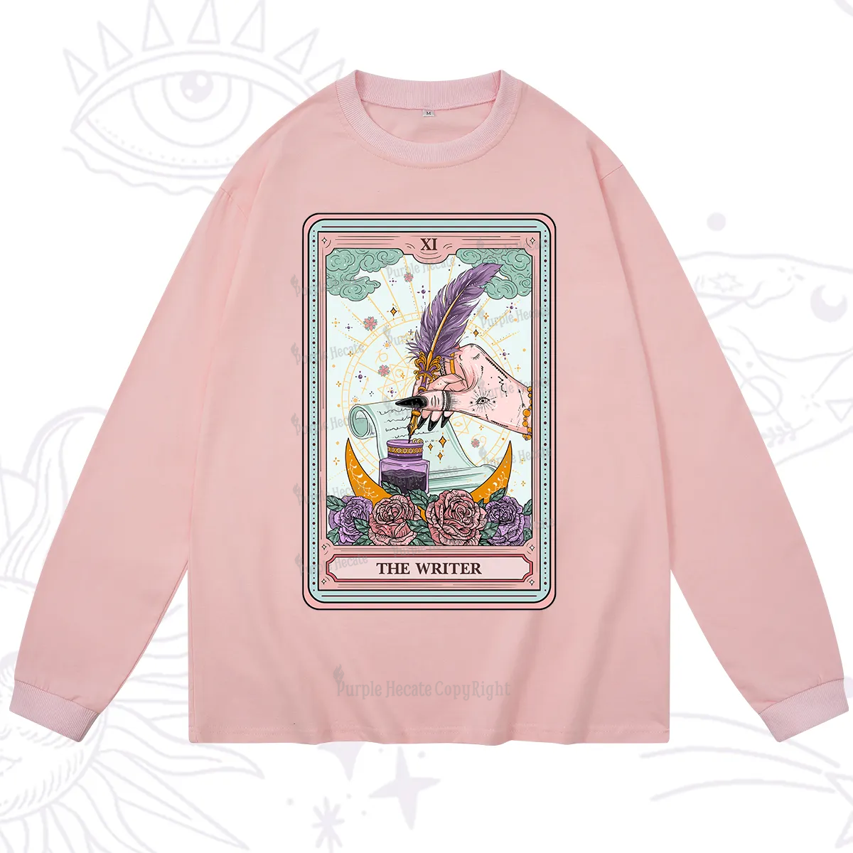 Purplehecate The Writer Tarot Long Sleeve T-Shirt
