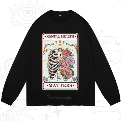 Purplehecate Mental Health Matters Long Sleeve T-Shirt