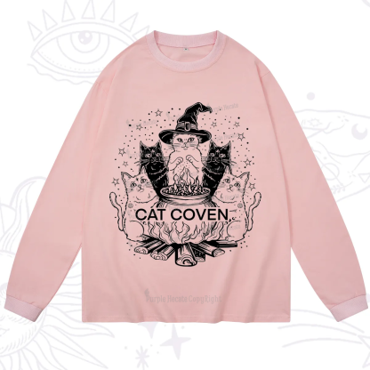 Purplehecate Witchy Cat Coven Long Sleeve T-Shirt