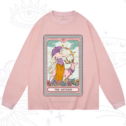 Purplehecate The Artemis Tarot Card Long Sleeve T-Shirt