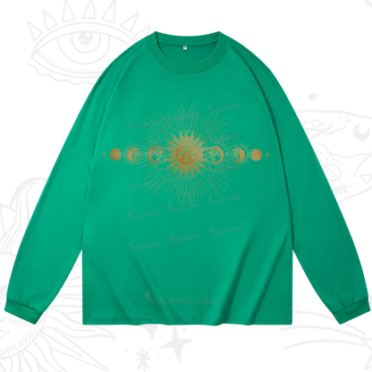 Purplehecate Mystical Moon And Sun Long Sleeve T-Shirt