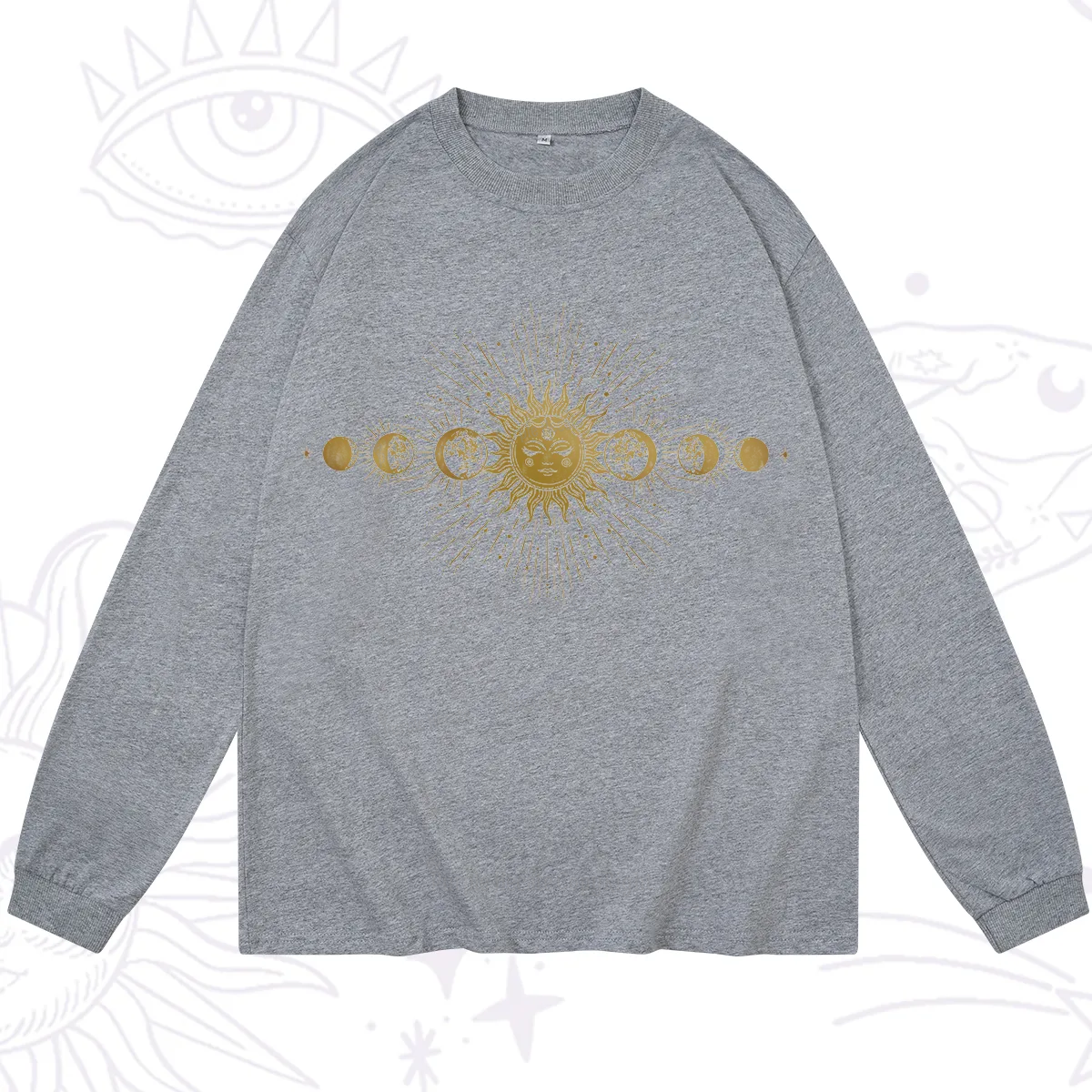 Purplehecate Mystical Moon And Sun Long Sleeve T-Shirt