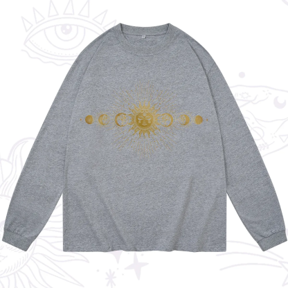Purplehecate Mystical Moon And Sun Long Sleeve T-Shirt