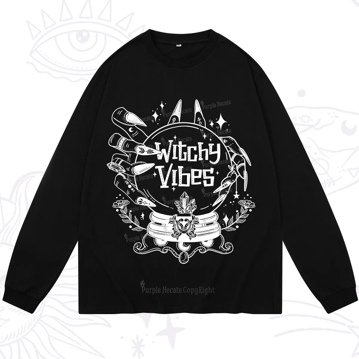 Purplehecate Witchy Vibes Long Sleeve T-Shirt