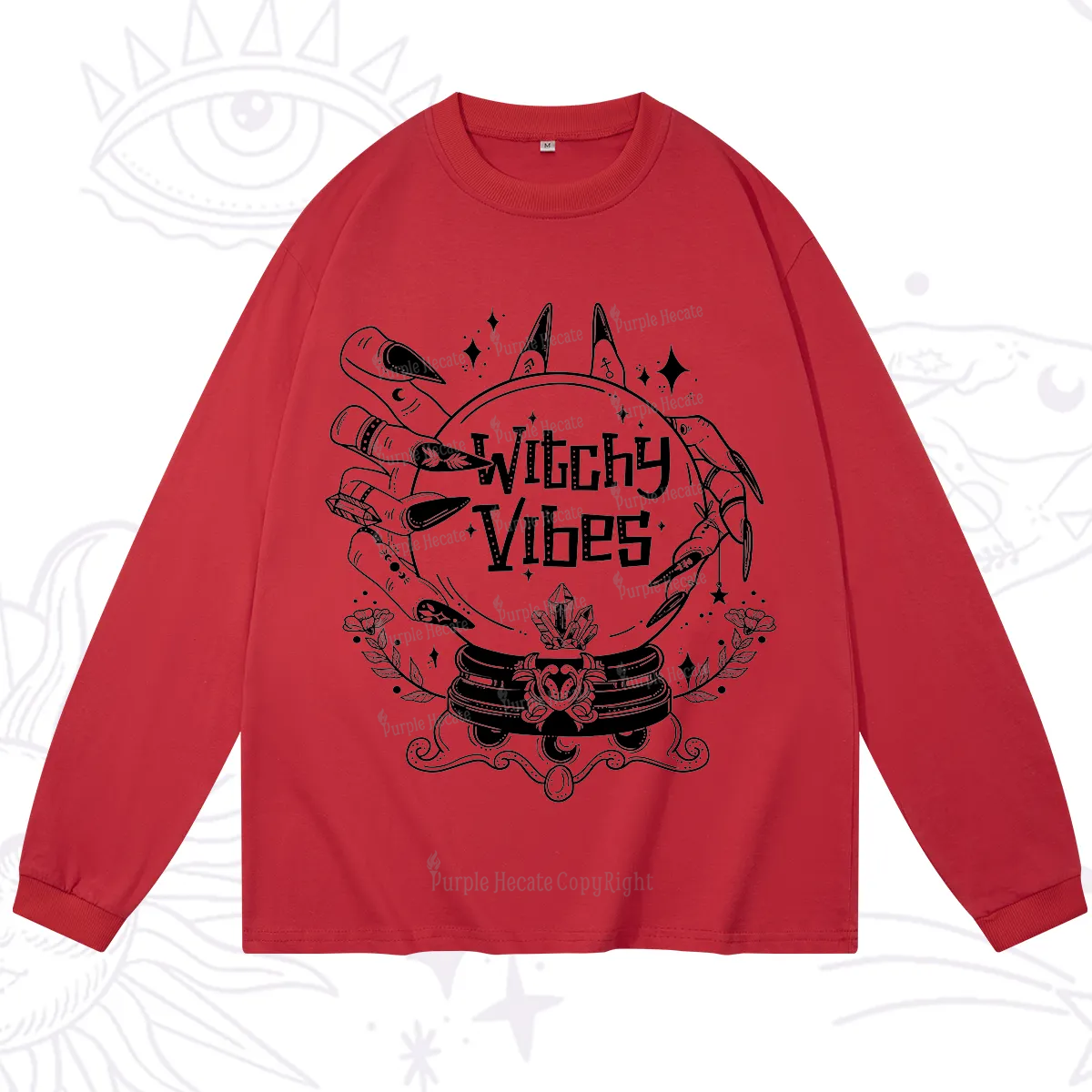 Purplehecate Witchy Vibes Long Sleeve T-Shirt