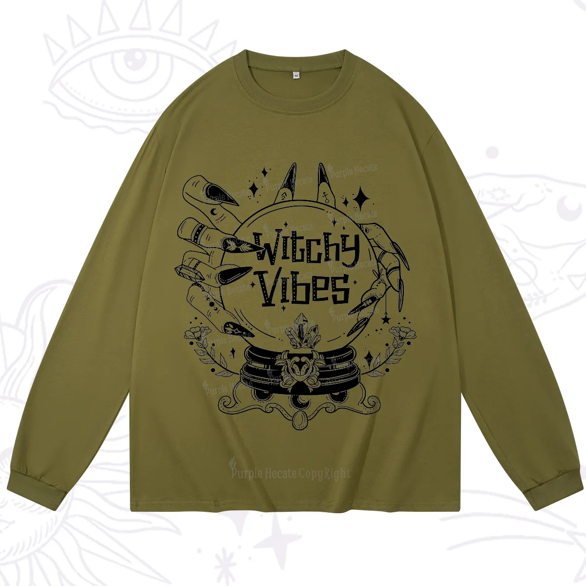 Purplehecate Witchy Vibes Long Sleeve T-Shirt