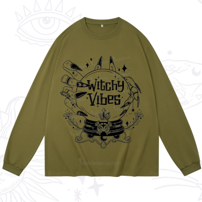 Purplehecate Witchy Vibes Long Sleeve T-Shirt