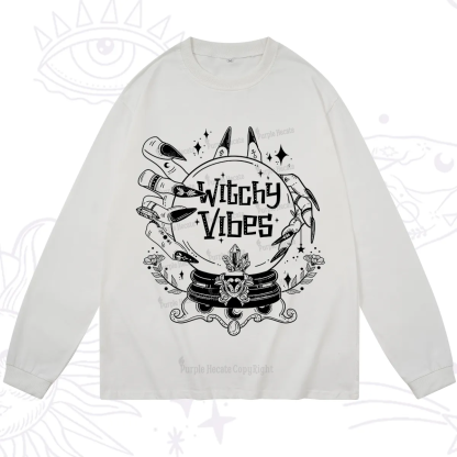 Purplehecate Witchy Vibes Long Sleeve T-Shirt