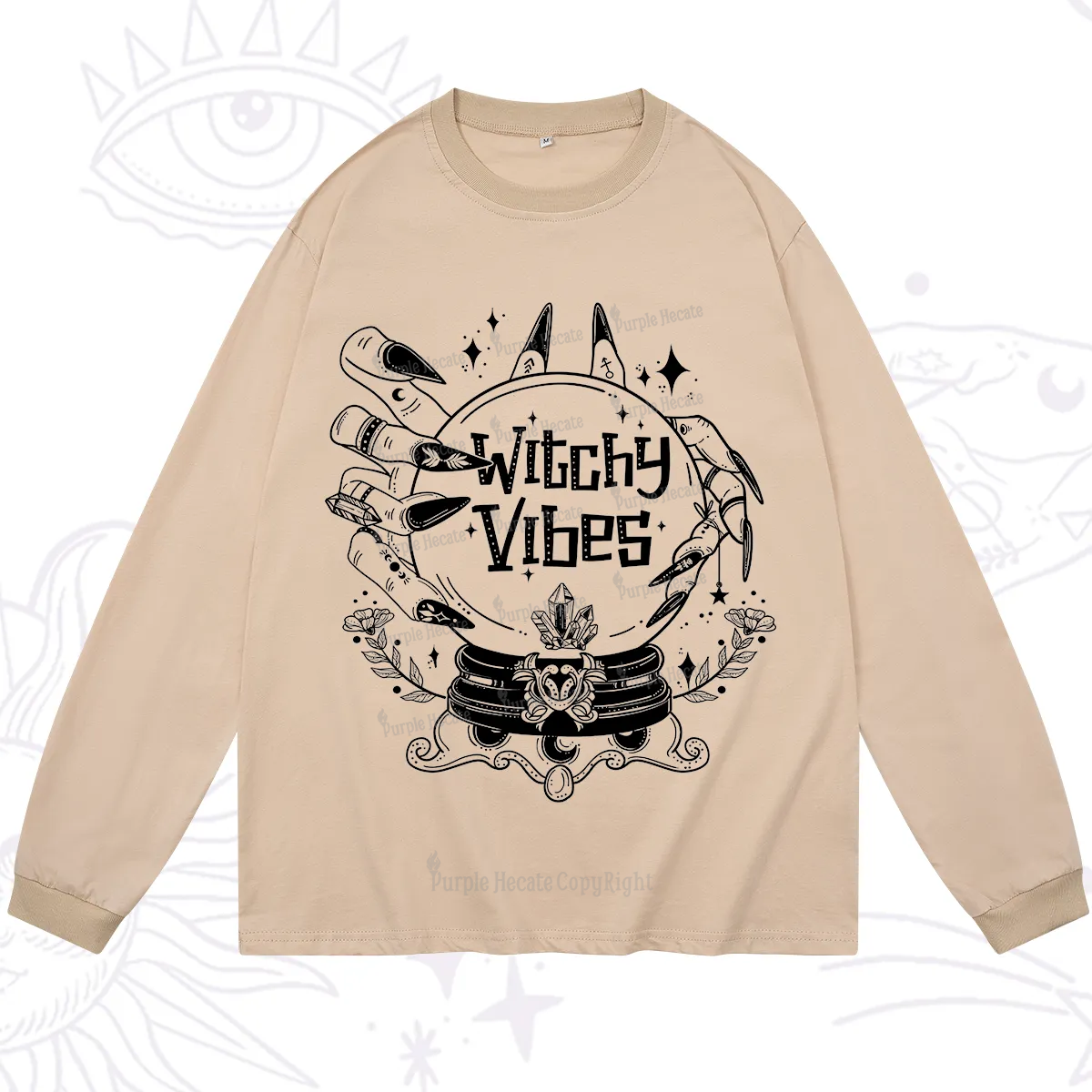 Purplehecate Witchy Vibes Long Sleeve T-Shirt