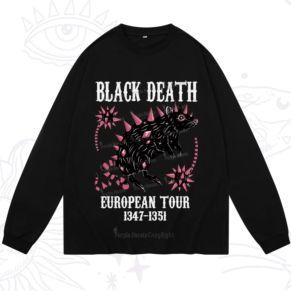 Purplehecate Black Death Long Sleeve T-Shirt