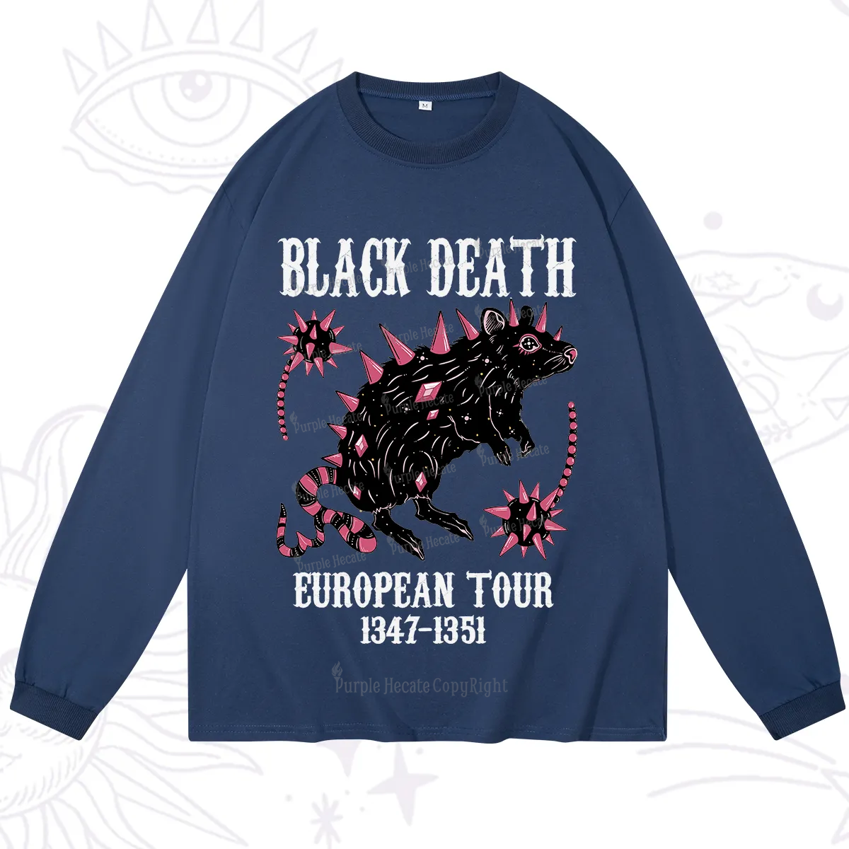 Purplehecate Black Death Long Sleeve T-Shirt