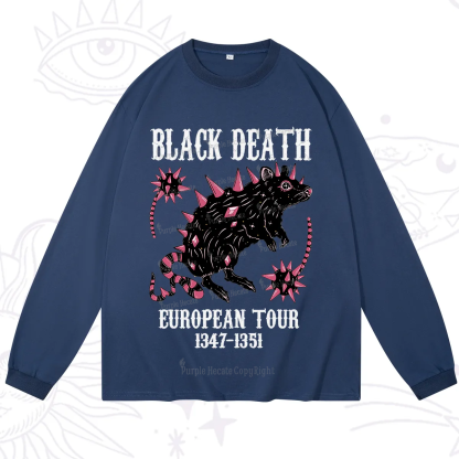 Purplehecate Black Death Long Sleeve T-Shirt