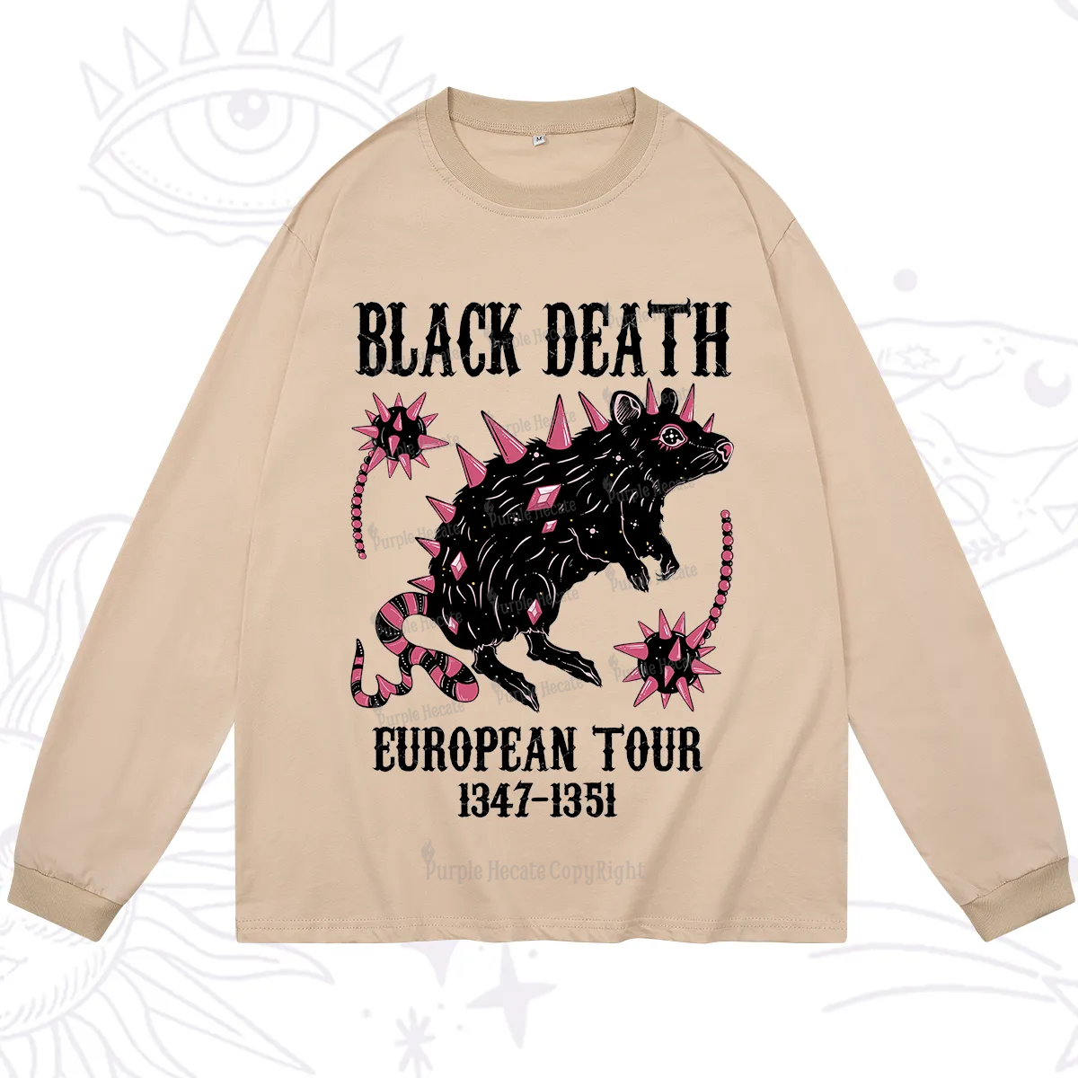 Purplehecate Black Death Long Sleeve T-Shirt