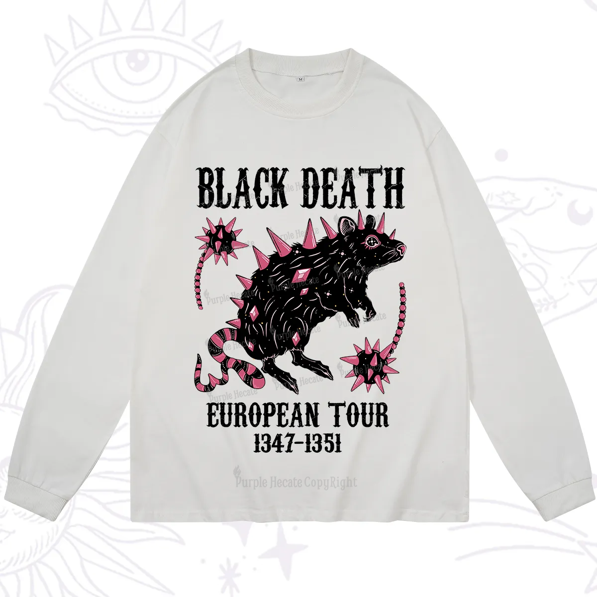 Purplehecate Black Death Long Sleeve T-Shirt