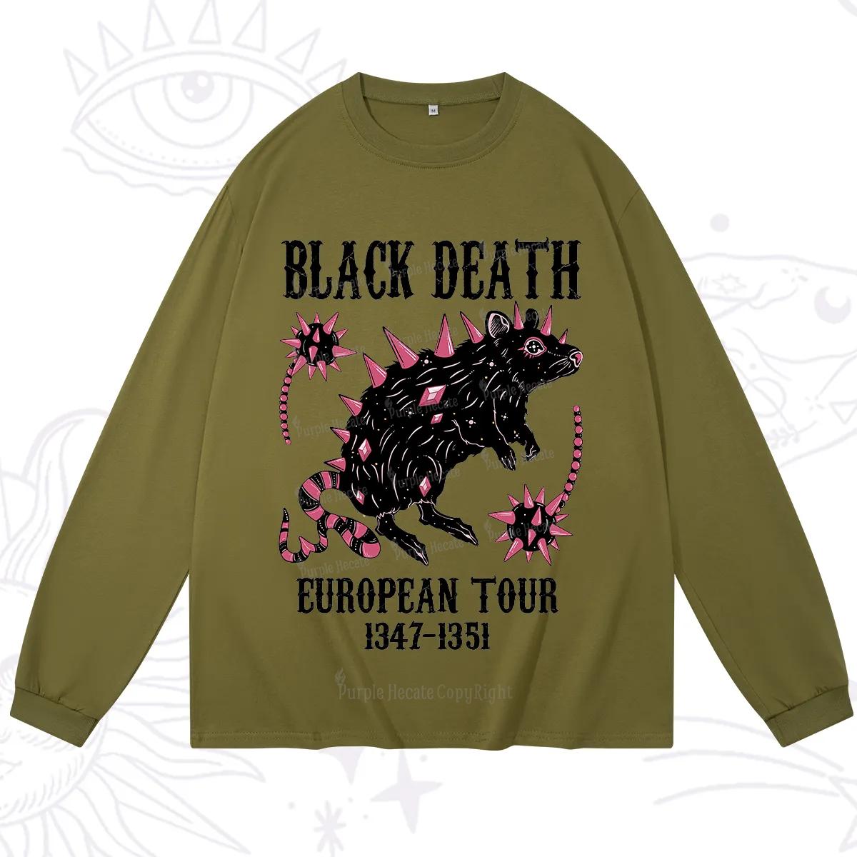 Purplehecate Black Death Long Sleeve T-Shirt