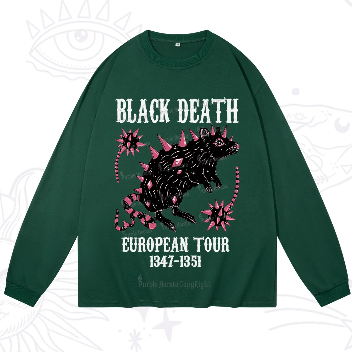 Purplehecate Black Death Long Sleeve T-Shirt