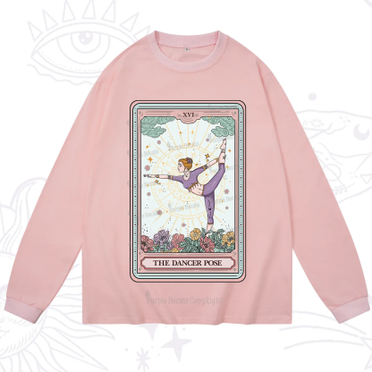 Purplehecate The Dancer Pose Tarot Card Long Sleeve T-Shirt