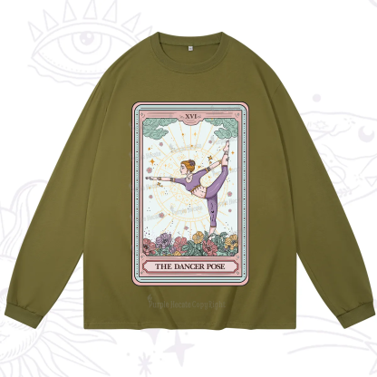 Purplehecate The Dancer Pose Tarot Card Long Sleeve T-Shirt