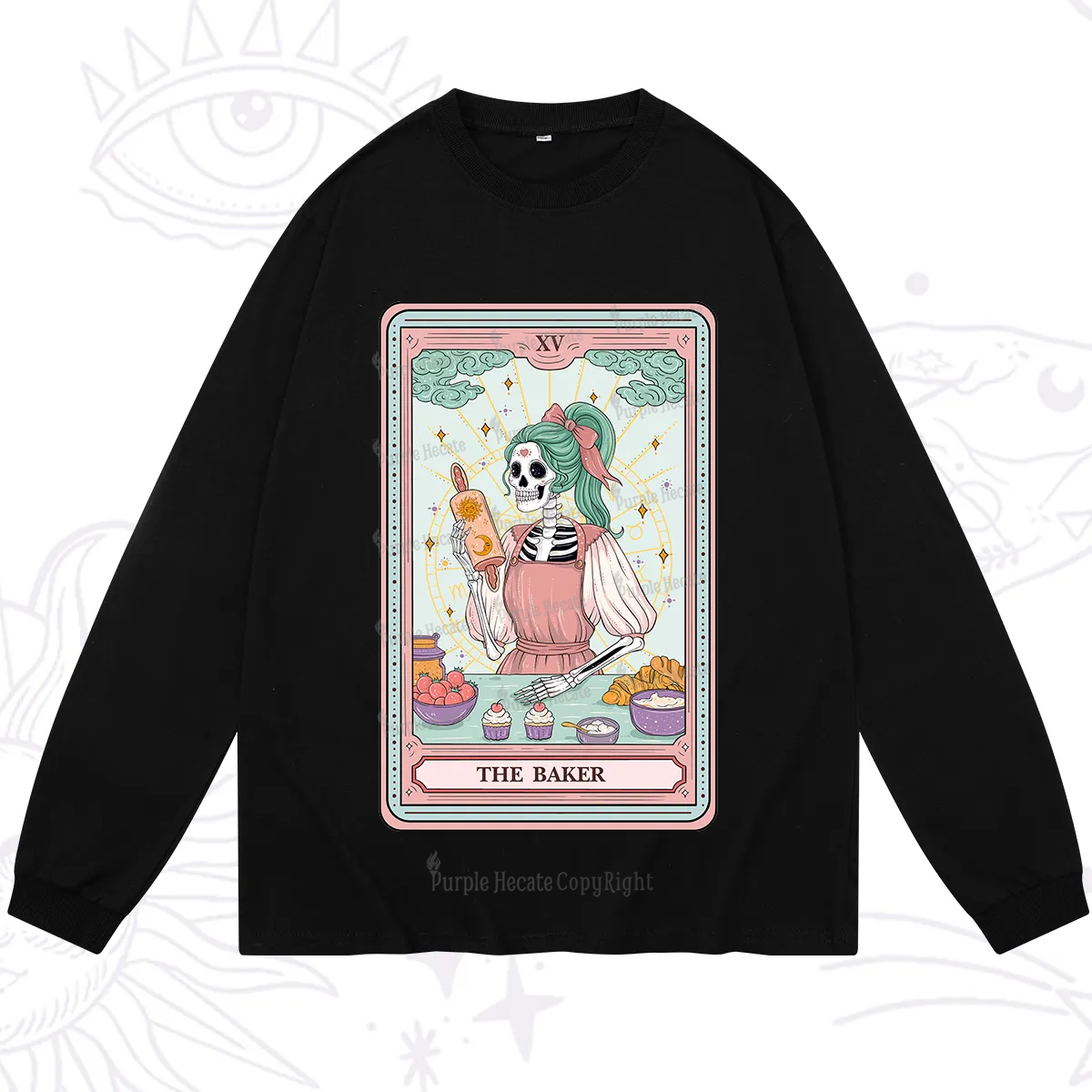 Purplehecate The Bakery Tarot Card Long Sleeve T-Shirt