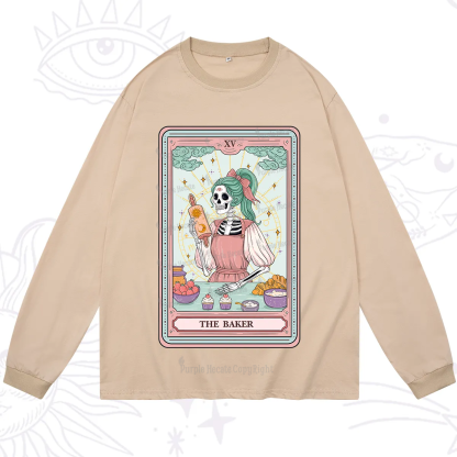 Purplehecate The Bakery Tarot Card Long Sleeve T-Shirt