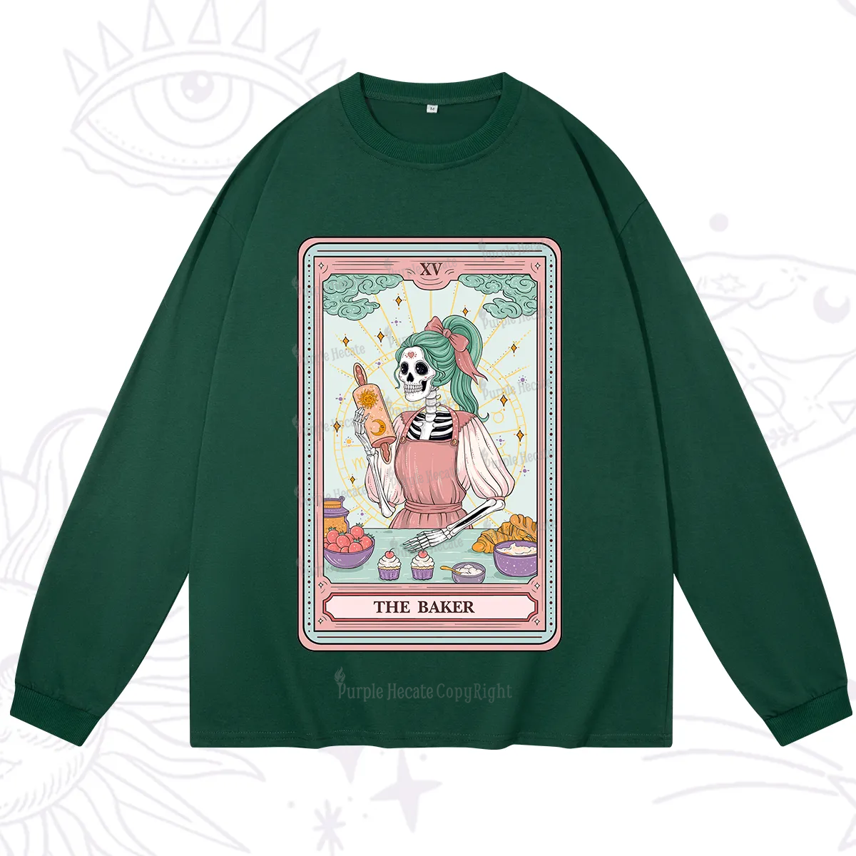 Purplehecate The Bakery Tarot Card Long Sleeve T-Shirt