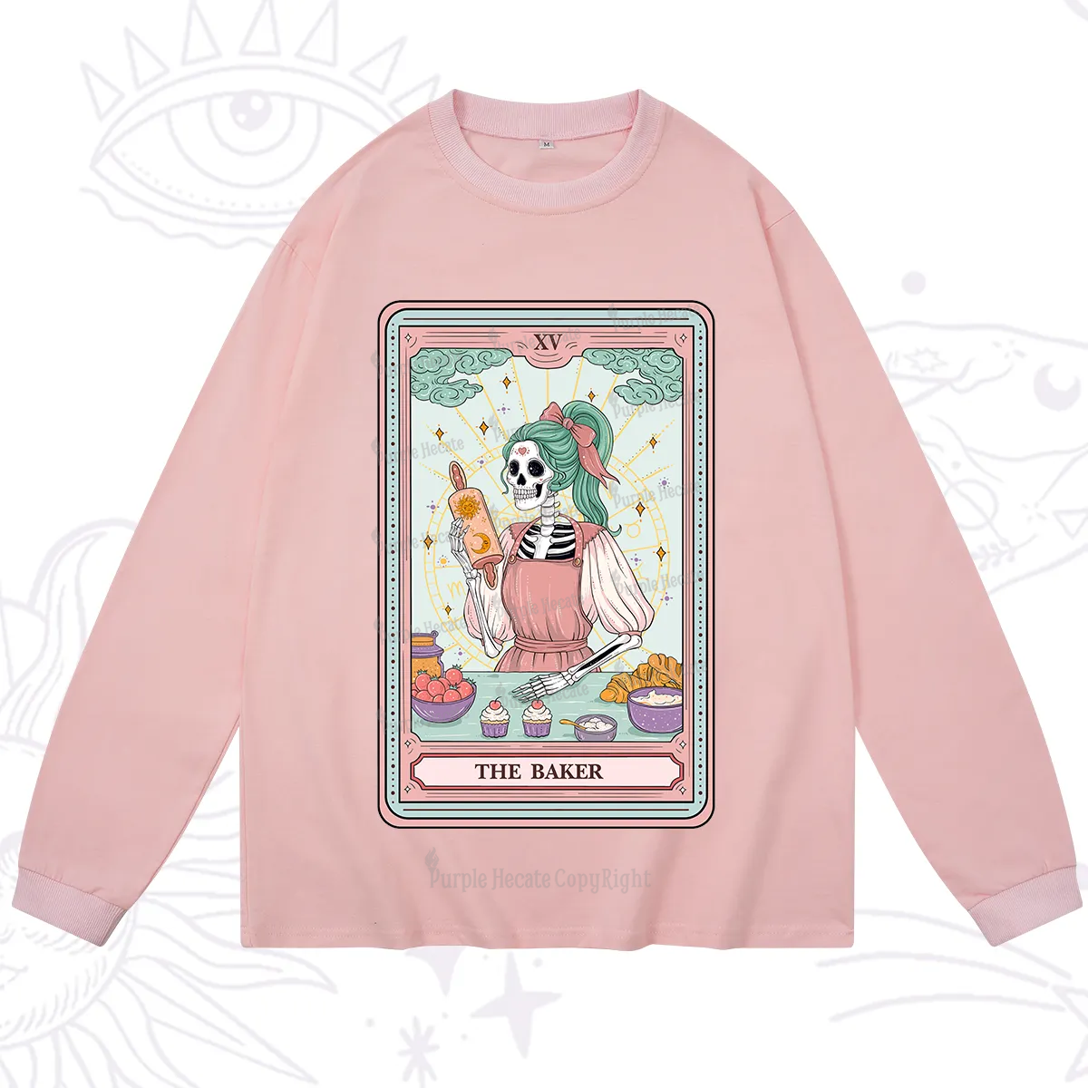 Purplehecate The Bakery Tarot Card Long Sleeve T-Shirt