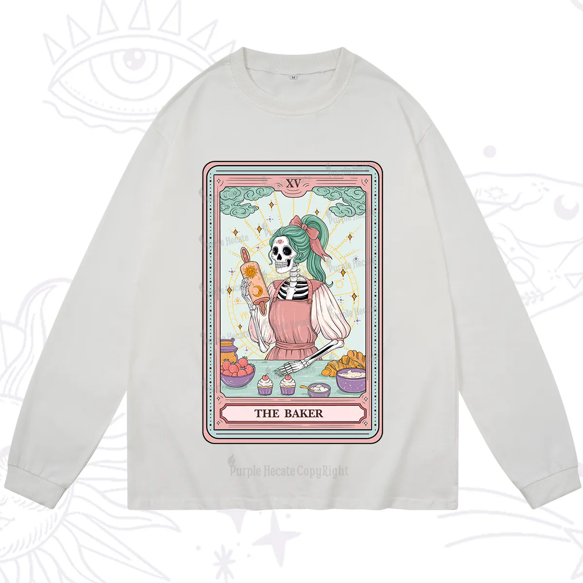 Purplehecate The Bakery Tarot Card Long Sleeve T-Shirt