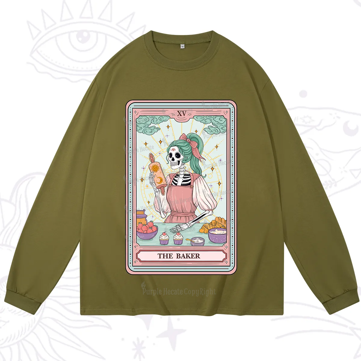 Purplehecate The Bakery Tarot Card Long Sleeve T-Shirt