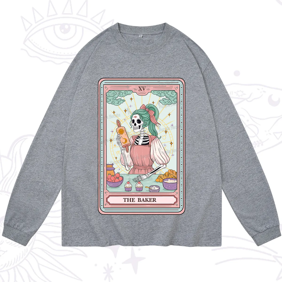 Purplehecate The Bakery Tarot Card Long Sleeve T-Shirt